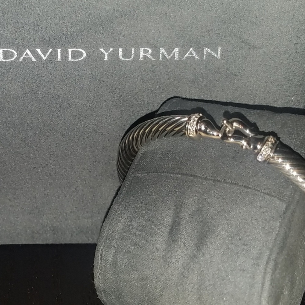 David yurman 925 sliver diamond bracelet